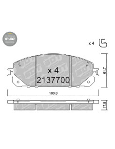 FRONT HIGH PERFORMANCE BRAKEPADS S50 JEEP CHEROKEE KL