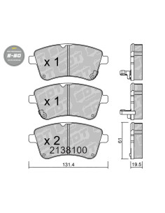 FRONT HIGH PERFORMANCE BRAKEPADS S50 KIA VENGA YN