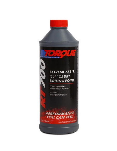 Racing brake fluid TORQUE RT700 (Dry 361º / Wet 226º) (500ml)