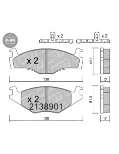 FRONT HIGH PERFORMANCE BRAKEPADS S50 SEAT IBIZA MK2 VW POLO 80 POLO 6N
