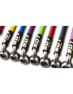 Set 6 stainless steel brakelines hoses for AUDI A4 RS4 B5 2.7 Biturbo 2