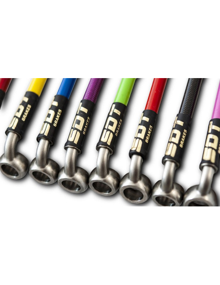 Set 6 stainless steel brakelines hoses for AUDI A4 RS4 B5 2.7 Biturbo