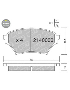Pastillas De Freno Delanteras High Performance S50 Mazda Mx 5 Nb