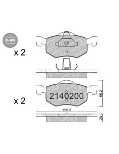 FRONT HIGH PERFORMANCE BRAKEPADS S50 FORD MAVERICK MAZDA TRIBUTE