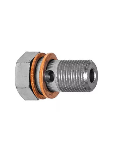 Steel banjo bolt fitting 12x100 Length 28mm