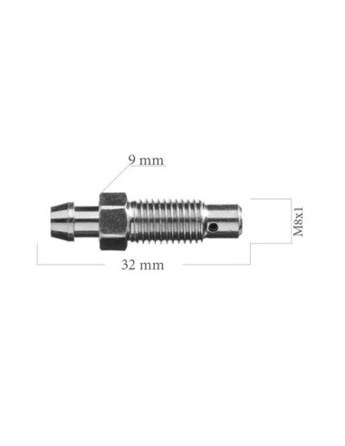 Brake caliper bleed nipple screw M8x100 Length 32 mm