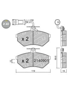 *Discontinued* FRONT HIGH PERFORMANCE BRAKEPADS S50 SEAT CORDOBA IBIZA MK2 VW CORRADO GOLF MK2 MK3 VENTO