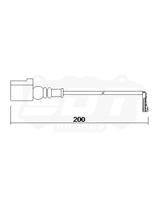 FRONT WEARING INDICATOR AUDI TTS (ref 21102500 25102500RT) 2