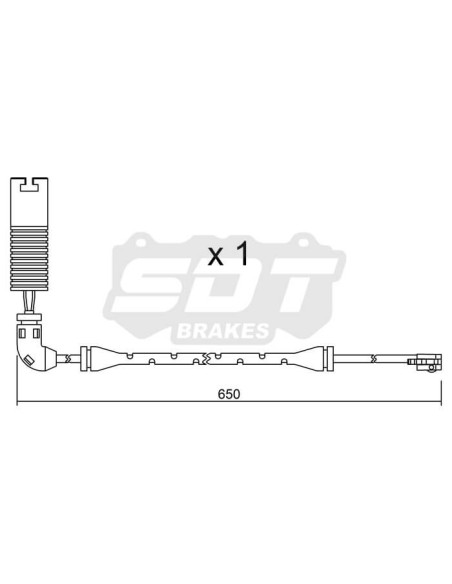 Front wearing indicator for BMW 3 series E46 330i 330xi 330ci 330d 330cd 330xd M3
