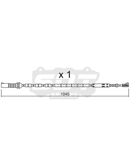 Front Wearing indicator for BMW SERIE 1 F20 F21 2 F23 F22 F87 3 F30 F80 F34 F31 4 F33 F83 F36