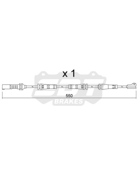 Rear wear sensor BMW M2 G42 M3 G20 M4 G22 (ref. 2133900)