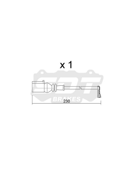 Sensor De Desgaste Delantero Para Man Tge  Vw Crafter Grand California Multivan T7