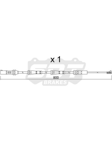 Rear wearing indicator for BMW 2 G42 3 G20 G21 4 G22 G26 i4 G26 Z4 G29