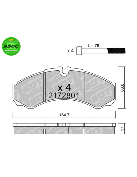 Pastillas De Freno Delanteras High Performance S50C Iveco Daily