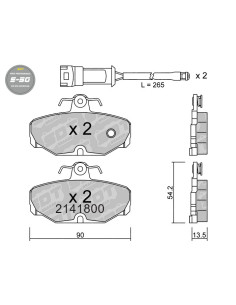 *Discontinued* REAR HIGH PERFORMANCE BRAKEPADS S50 FORD ESCORT SCORPIO SIERRA