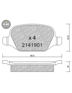 REAR HIGH PERFORMANCE BRAKEPADS S50 ALFA ROMEO 147 156 GT FIAT LINEA LANCIA LYBRA