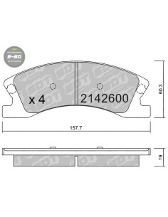 FRONT HIGH PERFORMANCE BRAKEPADS S50 JEEP GRAND CHEROKEE WJ WG