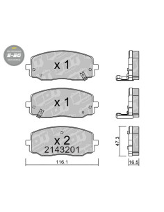 FRONT HIGH PERFORMANCE BRAKEPADS S50 HYUNDAI i10 PA KIA PICANTO