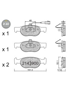 FRONT HIGH PERFORMANCE BRAKEPADS S50 FIAT BRAVA BRAVO PUNTO 188 LANCIA DELTA MK2