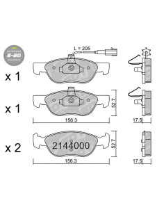 FRONT HIGH PERFORMANCE BRAKEPADS S50 FIAT BARCHETTA BRAVA BRAVO PUNTO 176 188 199 LANCIA DEDRA DELTA MK2
