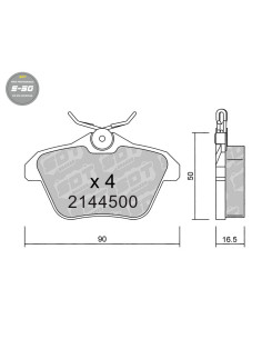 Pastillas De Freno Traseras High Performance S50 Alfa Romeo 156 164 166 Lancia Kappa