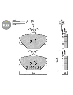 Pastillas De Freno Delanteras High Performance S50 Fiat Tempra Tipo Lancia Dedra Yugo Florida Miami Sana