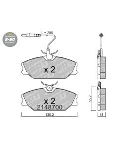 FRONT HIGH PERFORMANCE BRAKEPADS S50 DAEWOO LUBLIN RENAULT ALPINE LAGUNA MEGANE SPIDER