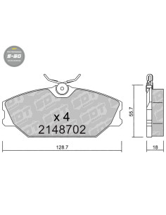 FRONT HIGH PERFORMANCE BRAKEPADS S50 RENAULT CLIO MK2 RS MEGANE SCENIC