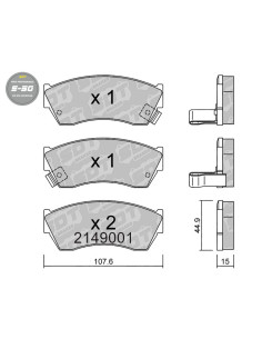 FRONT HIGH PERFORMANCE BRAKEPADS S50 GEO METRO SUBARU JUSTY MK2 SUZUKI ALTO SWIFT TATA INDICA INDIGO