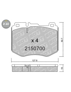 FRONT HIGH PERFORMANCE BRAKEPADS S50 MERCEDES BENZC W205 PAQUETE AMG