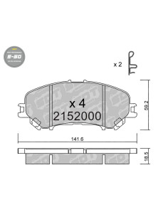 Pastillas De Freno Delanteras High Performance S50 Nissan Qashqai X-Trail Renault Kadjar Koleos