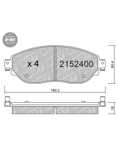 Pastillas De Freno Delanteras High Performance S50 Fiat Talento Ii Nissan Nv300 Opel Vivaro B Renault Trafic