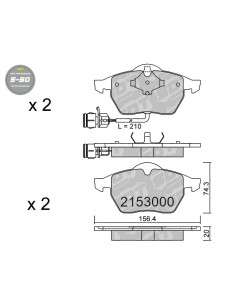 FRONT HIGH PERFORMANCE BRAKEPADS S50 AUDI 100 200 A6 4A