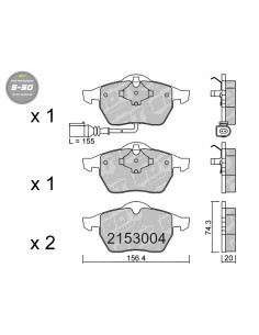 FRONT HIGH PERFORMANCE BRAKEPADS S50 AUDI A3 S3 8L TT 8N SEAT LEON 1M 20VT SKODA OCTAVIA 1U VW GOLF IV GTI