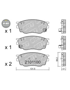 FRONT HIGH PERFORMANCE BRAKEPADS S50 MAZDA 6 GG GY