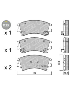 FRONT HIGH PERFORMANCE BRAKEPADS S50 MAZDA 6 GG GY