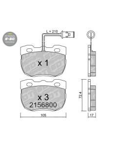 FRONT HIGH PERFORMANCE BRAKEPADS S50 LAND ROVER DISCOVERY RANGE ROVER OFF-ROAD