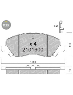 FRONT HIGH PERFORMANCE BRAKEPADS S50 CITROEN C4 AIRCROSS DODGE CALIBER JEEP COMPASS PATRIOT  MITSUBISHI ASX LANCER
