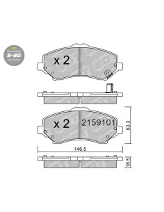 FRONT HIGH PERFORMANCE BRAKEPADS S50 CHRYSLER GRAND VOYAGER DODGE JOURNEY FIAT FREEMONT VW ROUTAN