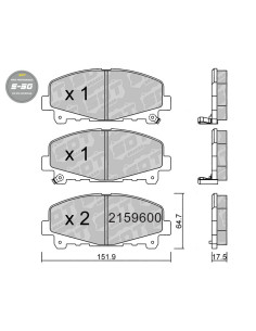 FRONT HIGH PERFORMANCE BRAKEPADS S50 HONDA ACCORD VIII CU