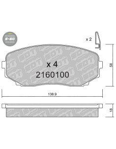 FRONT HIGH PERFORMANCE BRAKEPADS S50 MAZDA CX-7 CX-9 MITSUBIHI L200 KJ KK KL