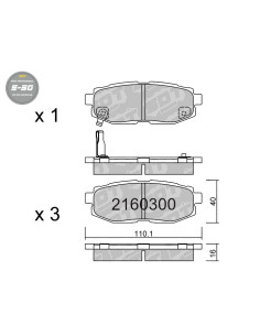 REAR HIGH PERFORMANCE BRAKEPADS S50 SUBARU BRZ OUBACK TRIBECA TOYOTA GT86