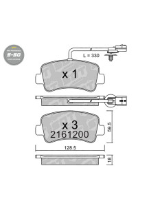 Pastillas De Freno Traseras High Performance S50 Nissan Interstar Nv400 Opel Movano B Renault Master