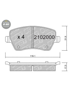 FRONT HIGH PERFORMANCE BRAKEPADS S50 DACIA DUSTER LOGAN NISSAN MICRA K12 RENAULT CLIO MK3 MK4 ZOE