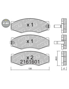 FRONT HIGH PERFORMANCE BRAKEPADS S50 NISSAN 200SX 300ZX PICK UP VANETTE C22
