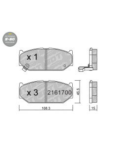FRONT HIGH PERFORMANCE BRAKEPADS S50 SUZUKI SWIFT III