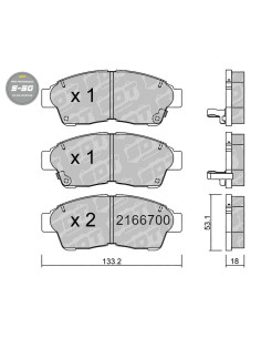 Pastillas De Freno Delanteras High Performance S50 Geo Prizm Toyota Camry Corolla E10 E11 Rav4 Sxa