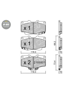 FRONT HIGH PERFORMANCE BRAKEPADS S50 TOYOTA 4 RUNNER HI LUX LAND CRUISER J7 J9 KDJ90 KDJ95 VW PICK-UP