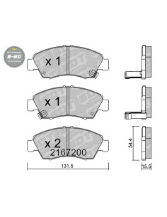 FRONT HIGH PERFORMANCE BRAKEPADS S50 HONDA CIVIC EH EJ CIVIC EG EK JAZZ GD LOGO GA