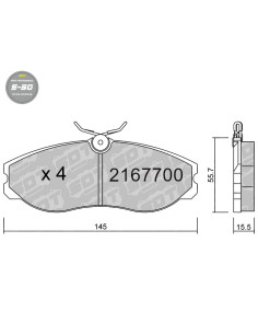FRONT HIGH PERFORMANCE BRAKEPADS S50 FORD MAVERICK NISSAN SERENA C23 TERRANO II R20